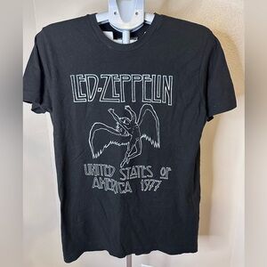 Black Led Zeppelin 1977 Concert T-Shirt